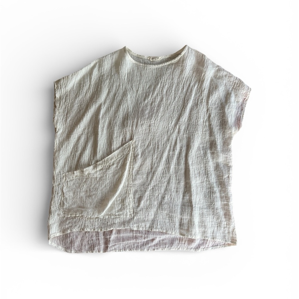 Elizabeth Suzann Off-White Textured Tunic